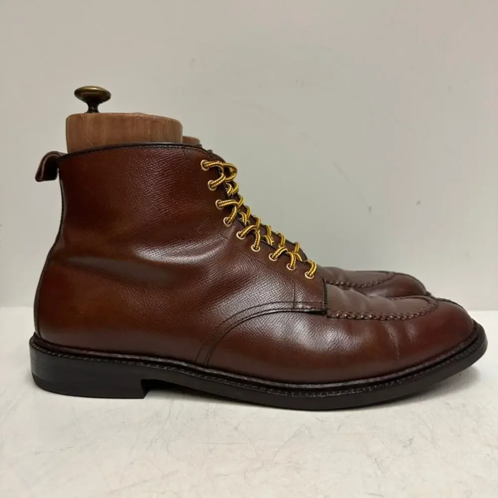 FULLY RESOLED Alden 40292C Brown Alpine Grain NST Tanker Boot Made in USA 11.5 D